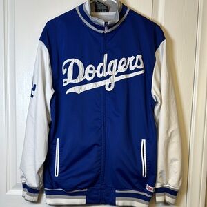 Stitches Los Angeles Dodgers Baseball World Series Blue White Jacket Size Medium